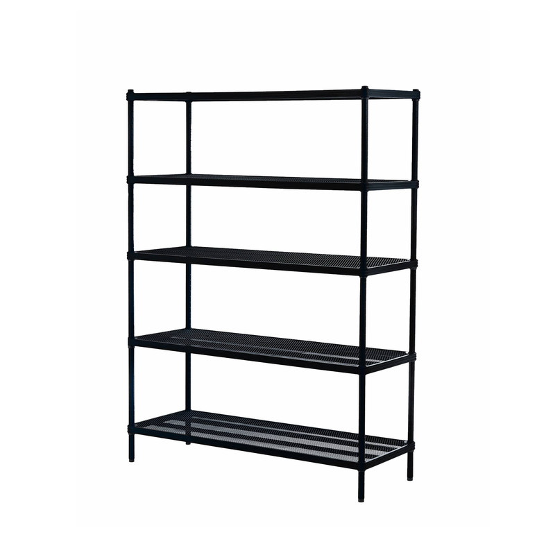 MeshWorks Shelving 5 Tier Black